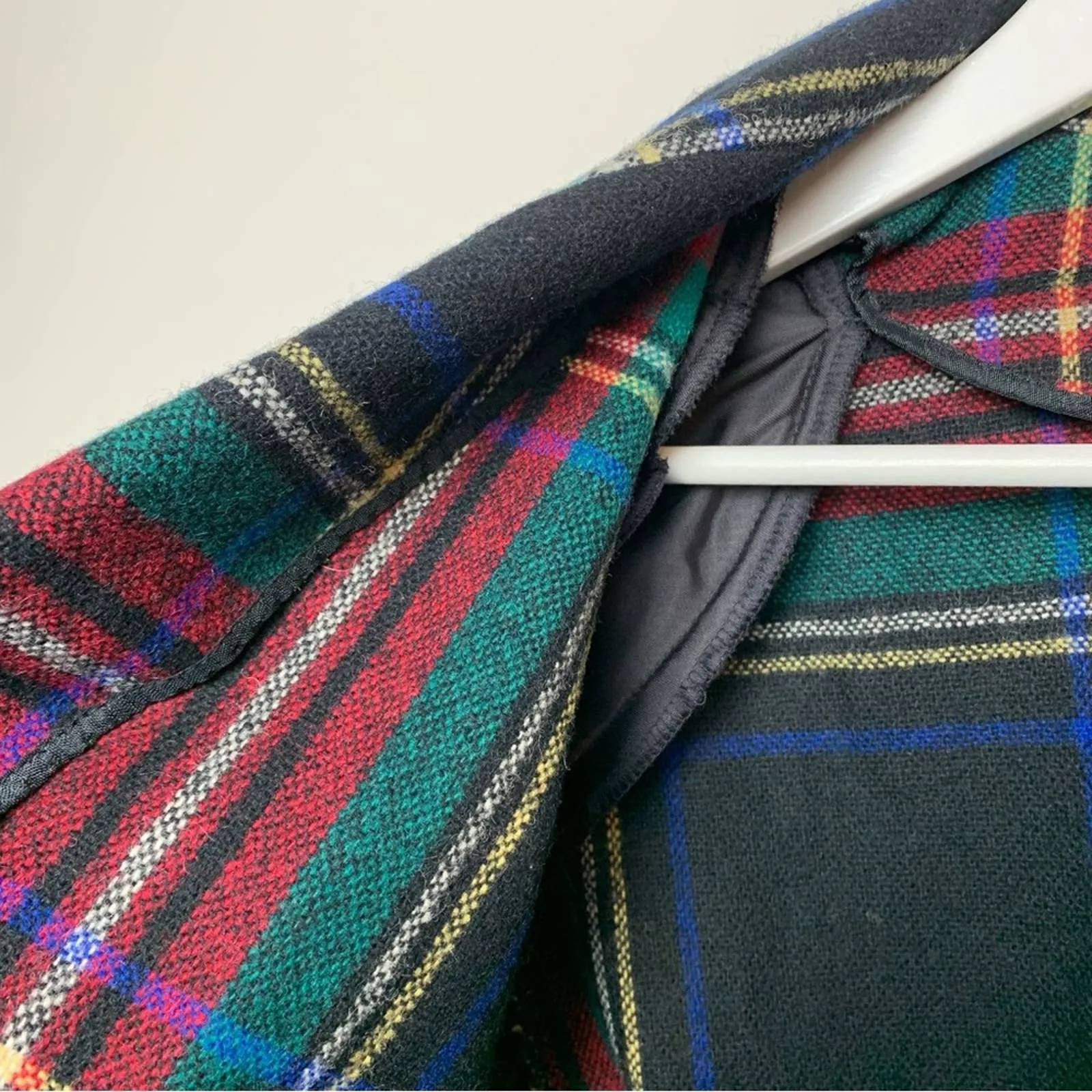 Vintage Pendleton Plaid Wool Blazer Made in the USA 16 Tartan