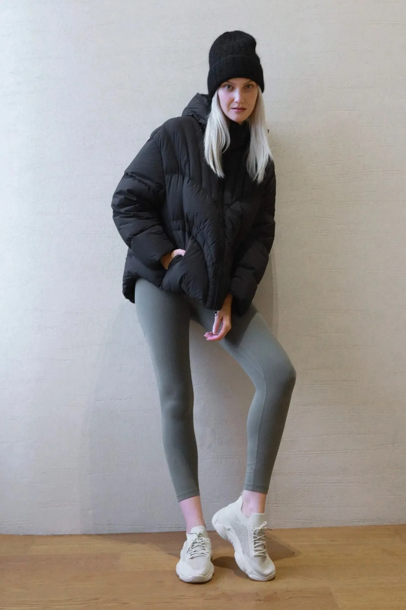 Water Repellent Puffer Jacket with Down