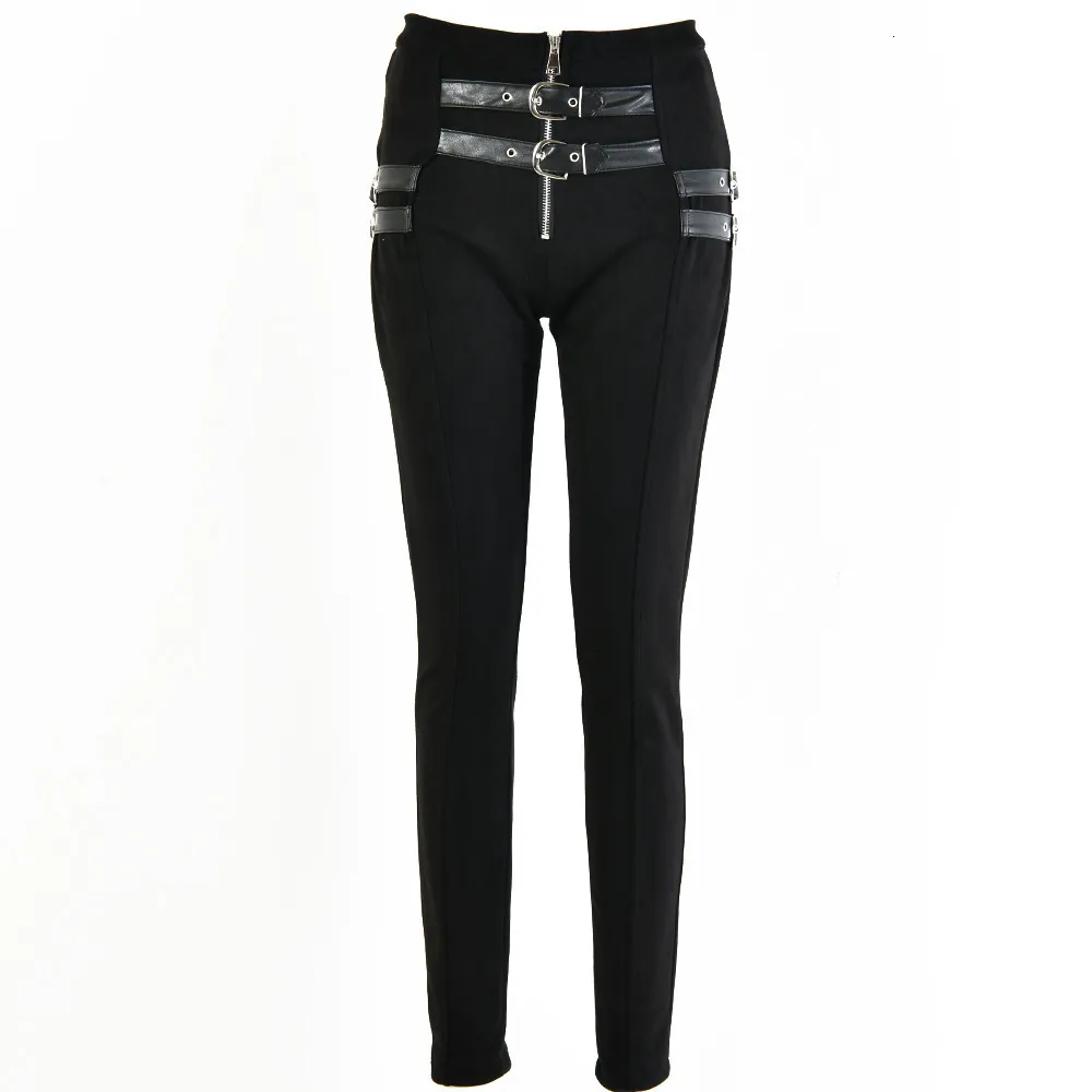 Women's Autumn Casual Polyester High-Waist Pants