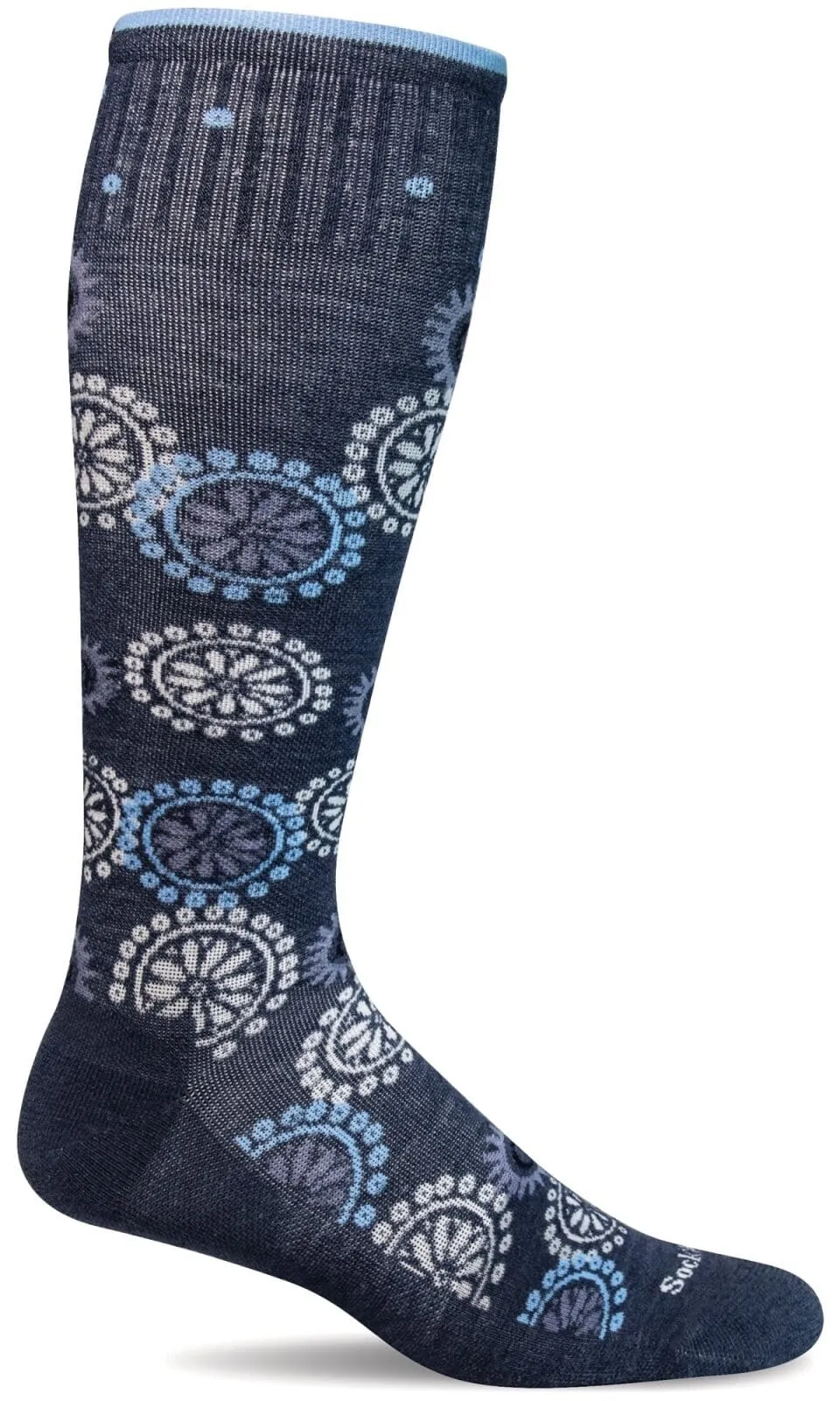 Women's Block Print | Moderate Graduated Compression Socks