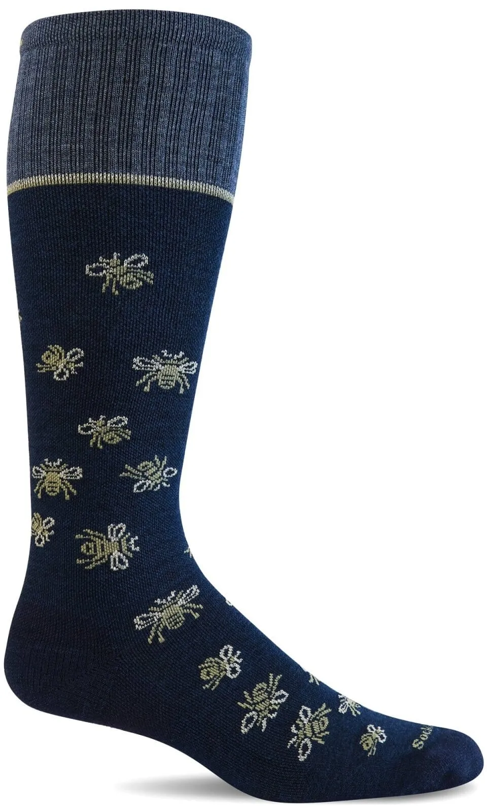 Women's Busy Bee | Moderate Graduated Compression Socks | Wide Calf Fit