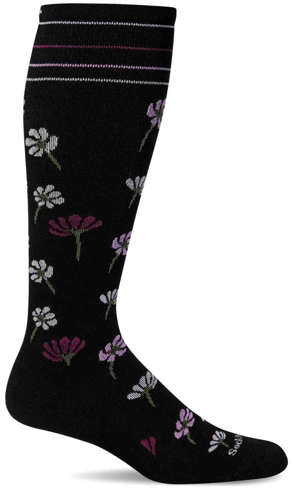 Women's Field Flower | Moderate Graduated Compression Socks