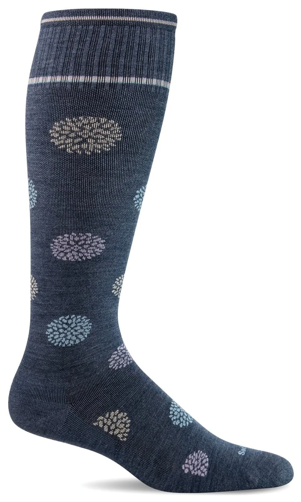 Women's Full Bloom | Moderate Graduated Compression Socks | Wide Calf Fit