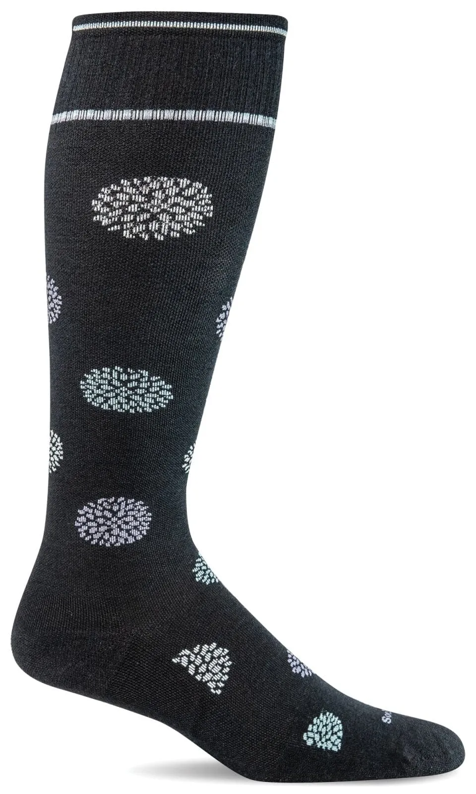 Women's Full Bloom | Moderate Graduated Compression Socks | Wide Calf Fit