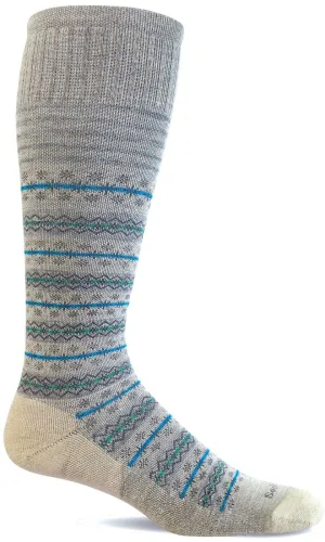 Women's Mini Fairisle | Moderate Graduated Compression Socks