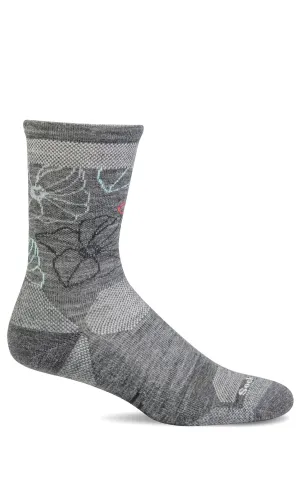 Women's Petal Power Crew | Moderate Graduated Compression Socks