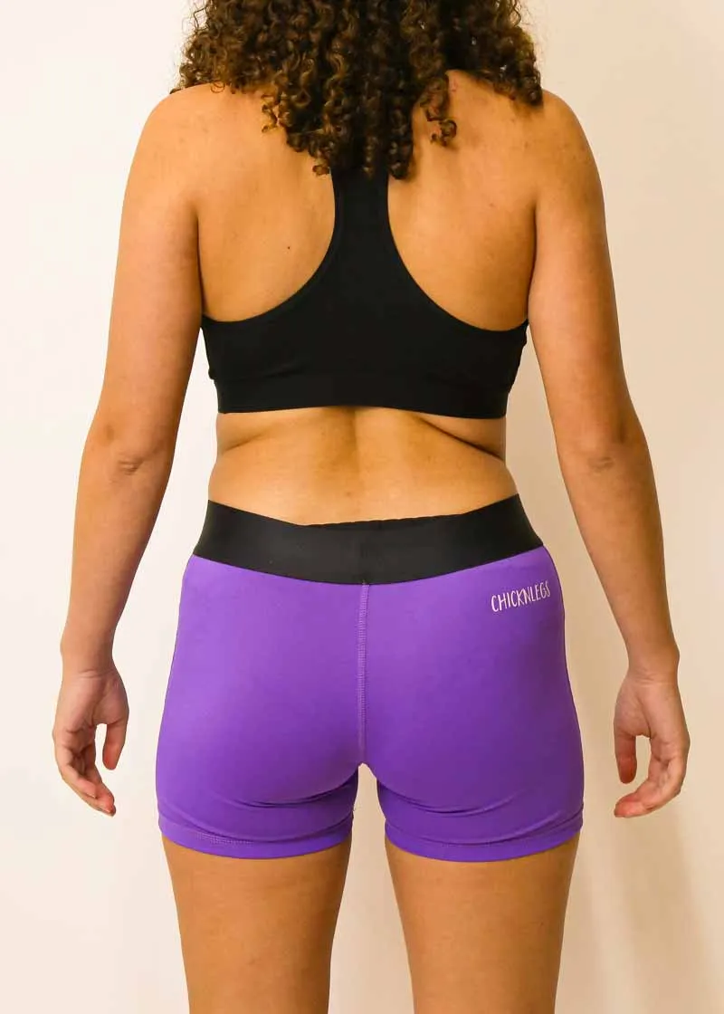 Women's Purple 3" Race Compression Shorts