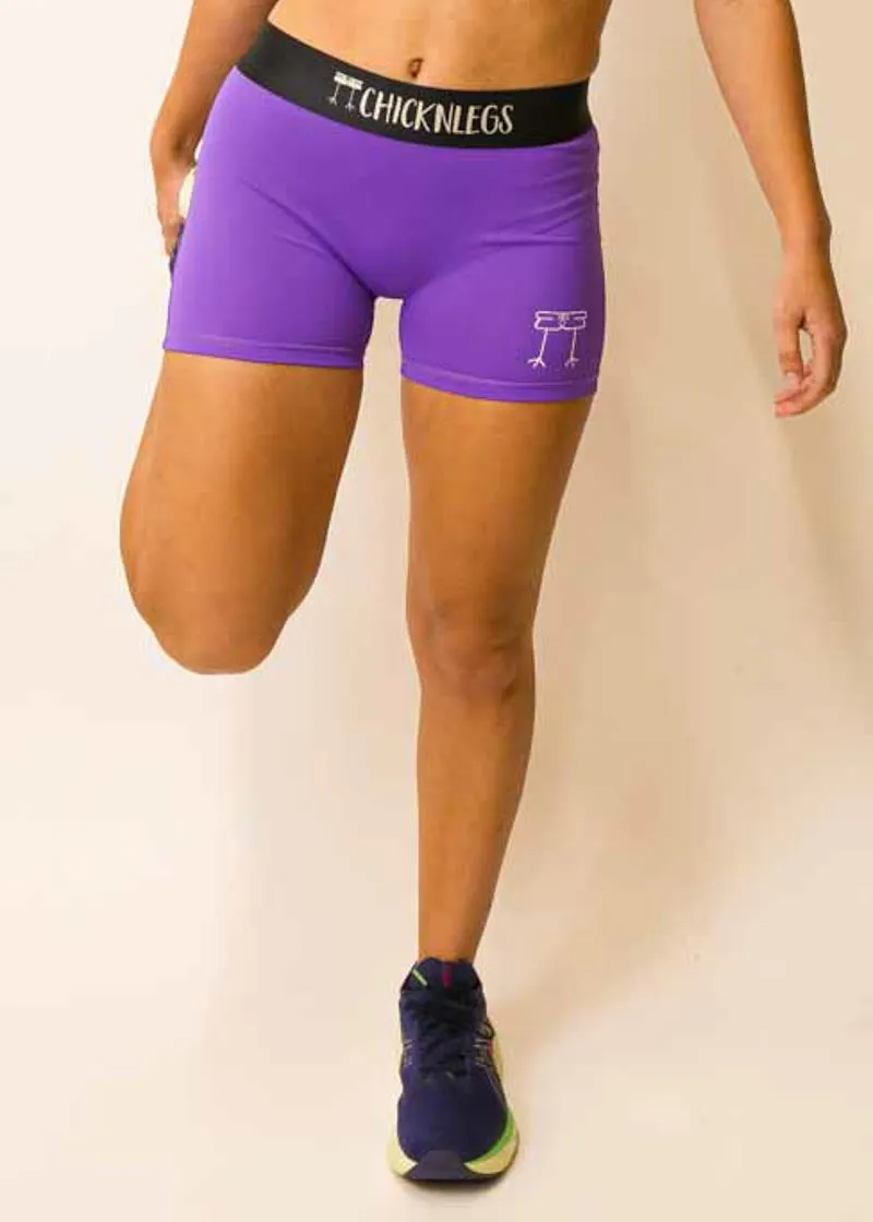 Women's Purple 3" Race Compression Shorts