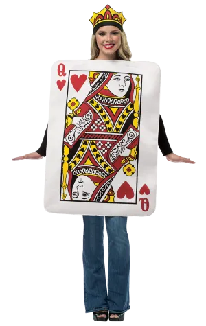 Womens Queen of Hearts Card Costume