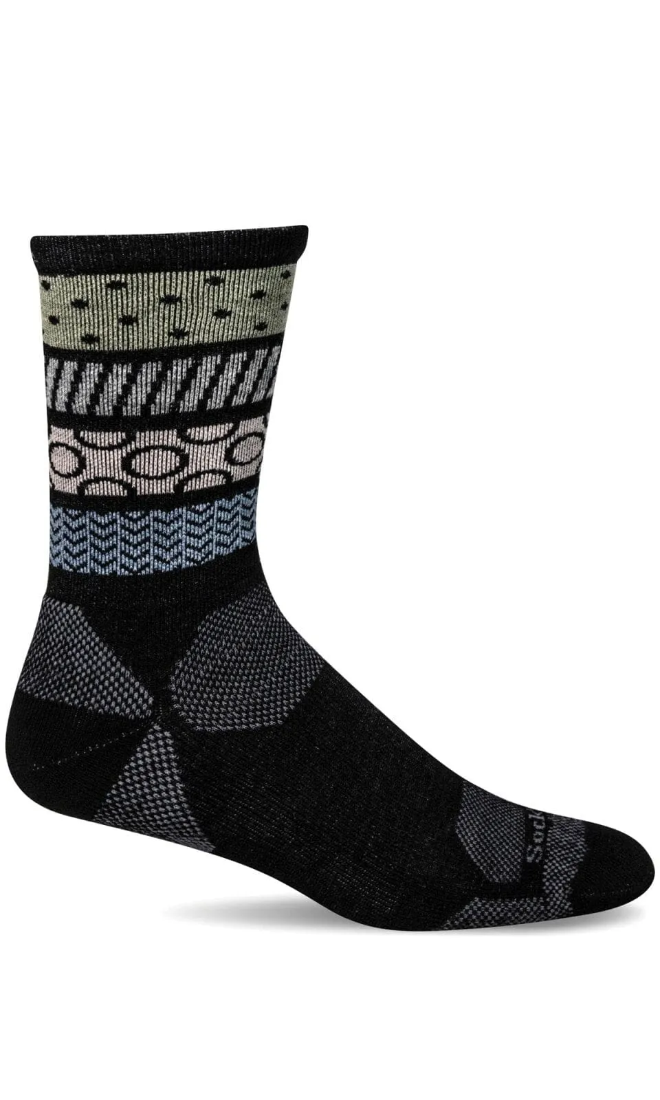 Women's Rhythm Crew | Moderate Graduated Compression Socks