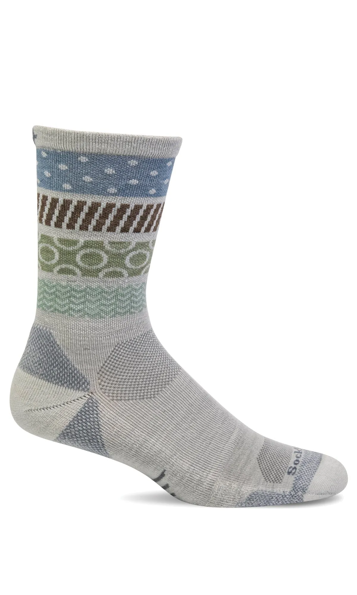 Women's Rhythm Crew | Moderate Graduated Compression Socks