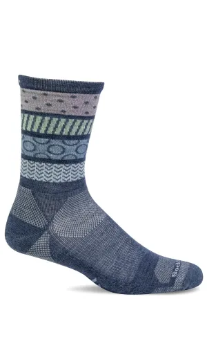 Women's Rhythm Crew | Moderate Graduated Compression Socks