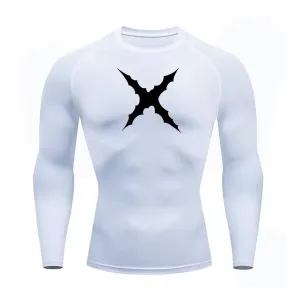 X-Thorn Long Sleeve White Compression Shirt