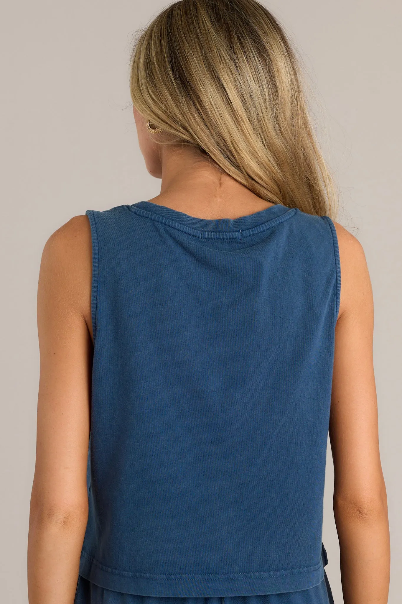 Z Supply Sloane V-Neck Midnight Blue Tank