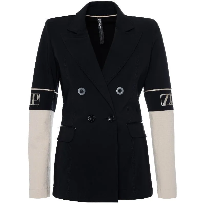 Zwarte blazer Zip